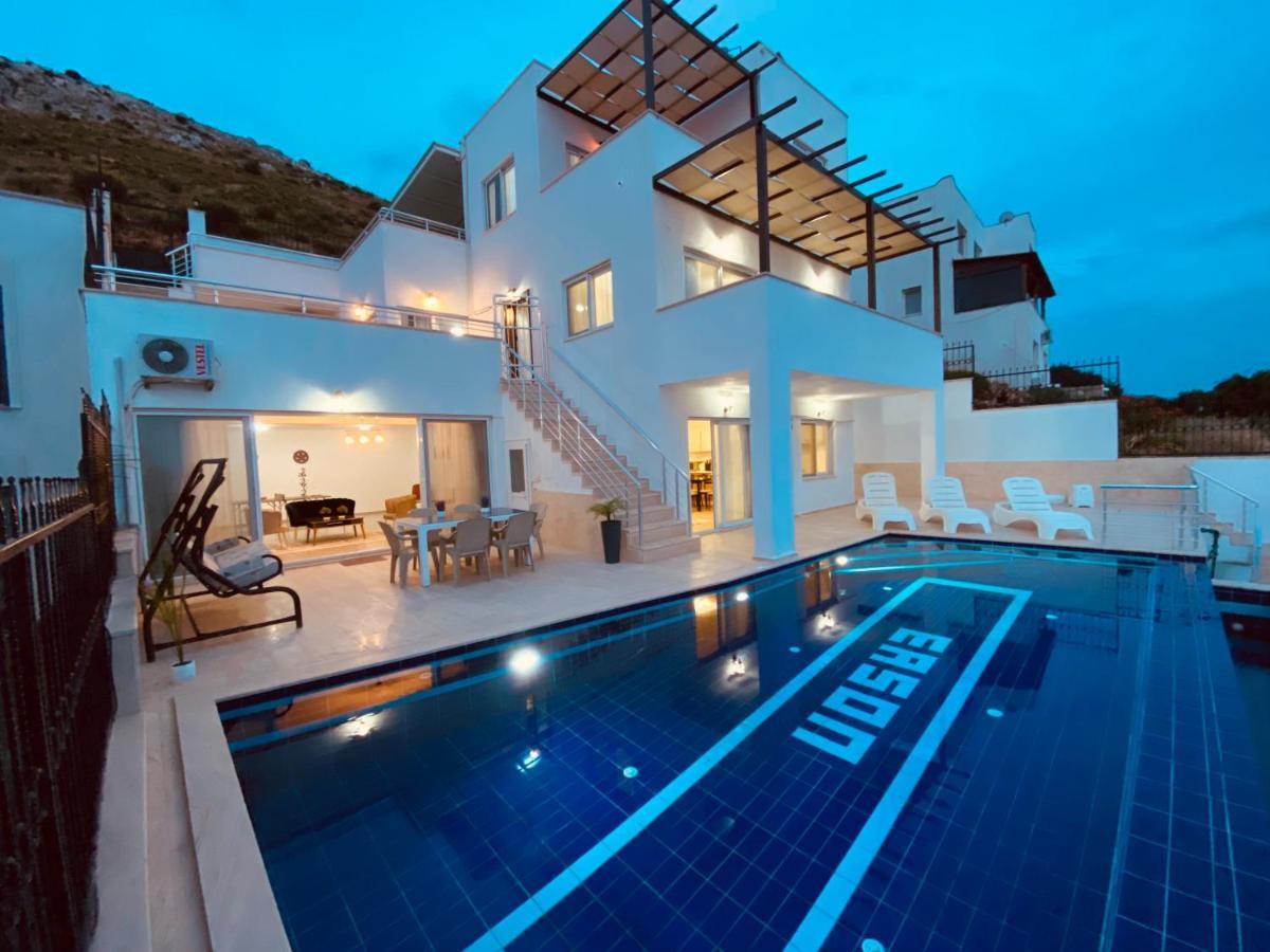 Bodrum Eason Villa & House 350M2 Full Sea View With Private Infinity Pool Ngoại thất bức ảnh