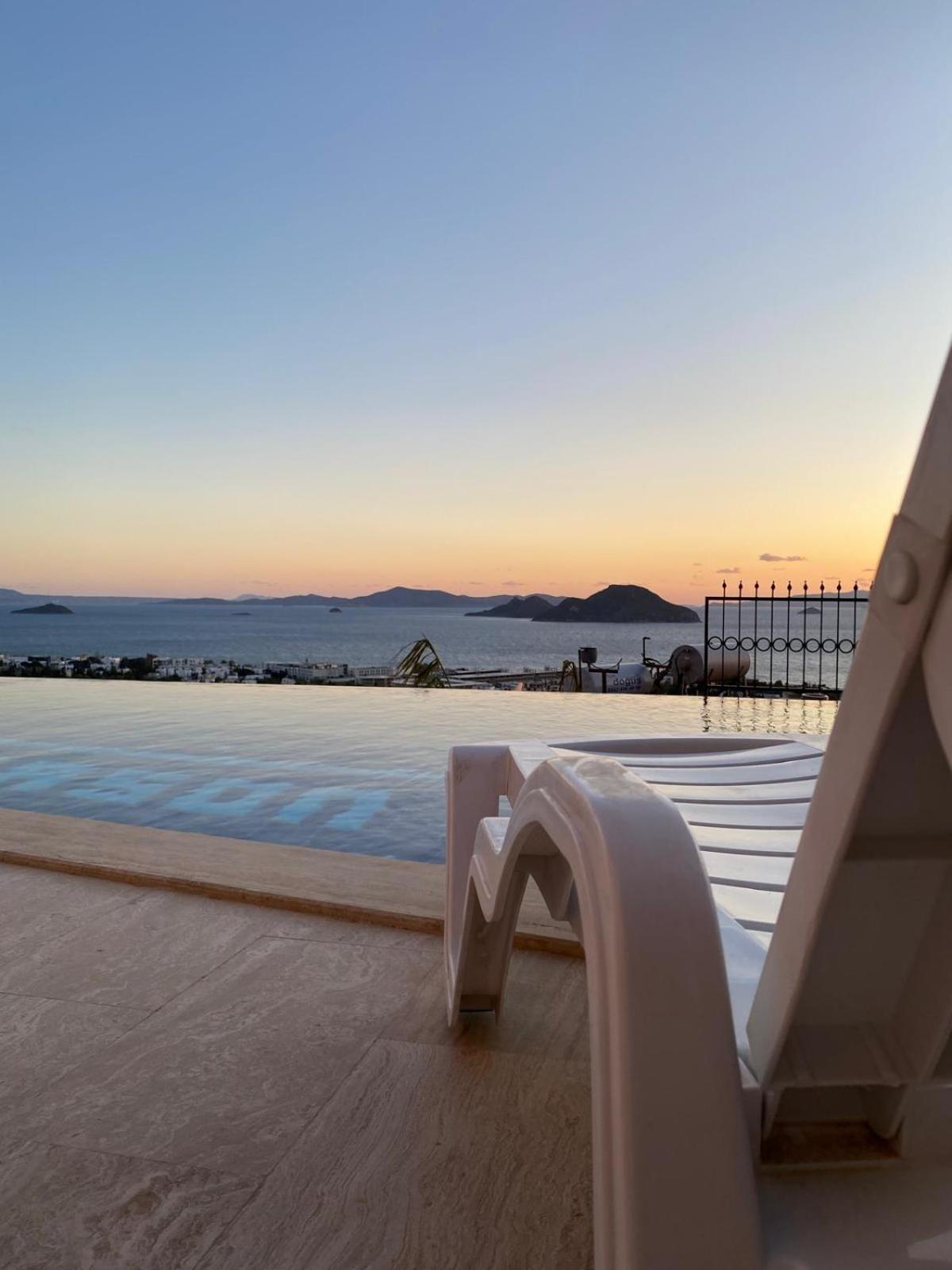 Bodrum Eason Villa & House 350M2 Full Sea View With Private Infinity Pool Ngoại thất bức ảnh